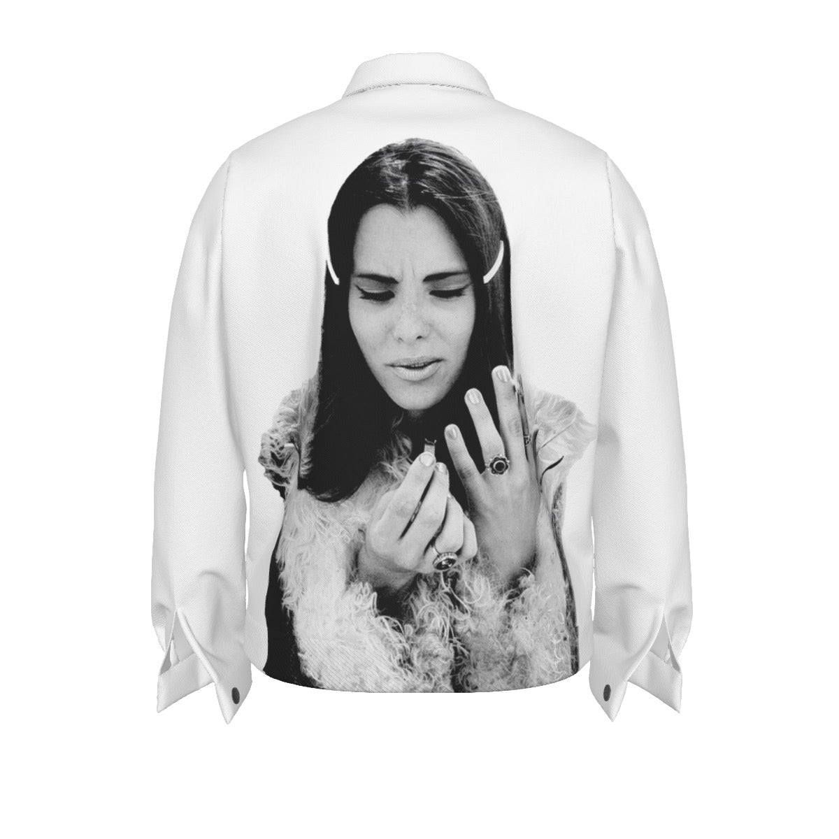 WHITE SMOKER TRUCKER JACKET