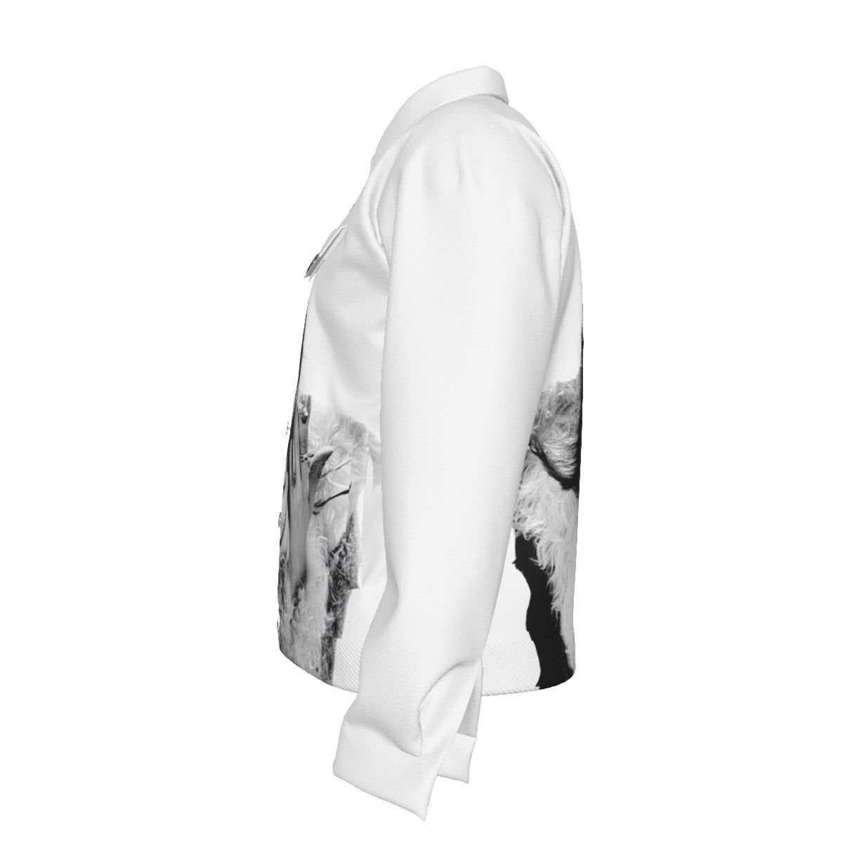 WHITE SMOKER TRUCKER JACKET