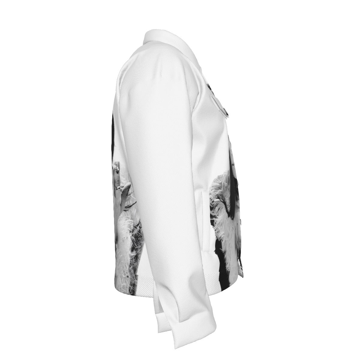 WHITE SMOKER TRUCKER JACKET