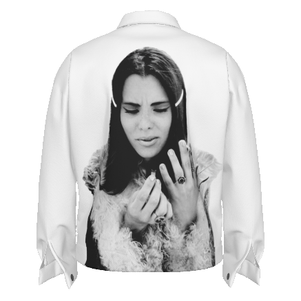 WHITE SMOKING TRUCKER JACKET